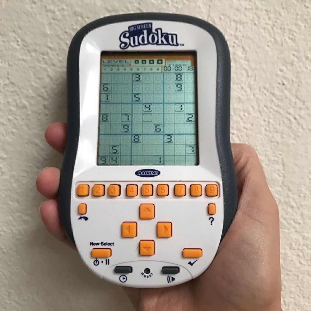‎Radica big screen Sudoku handheld game with stylus